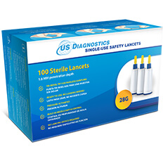 US Diagnostics <span>Safety Lancets, Box of 100</span>